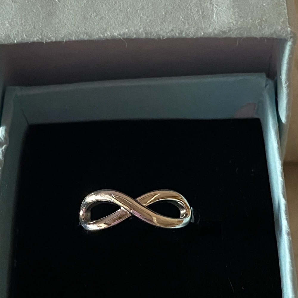 ❤️Valentines Day-Infinity Rings 925 SS & Rose Gold